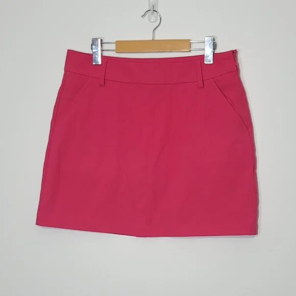 Puma Magenta Pink Mini Skort Golf Sporty Casual Pockets Activewear Size 10 - Picture 1 of 14